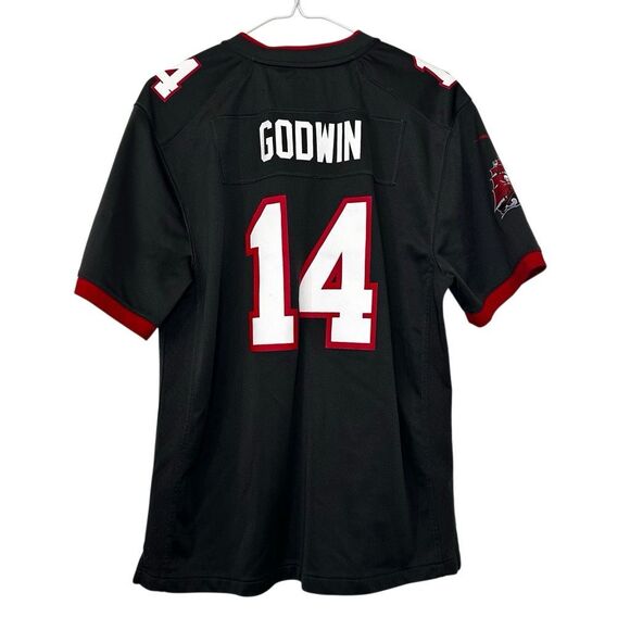 Nike NFL Players Tampa Bay Buccaneers Godwyn #14 On Field Game Jersey Black XL - Picture 2 of 4